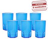 Mini Copo Shot Durável Azul 60ml 6 unidades Bezavel - Festabox