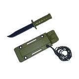Mini Faca De Pescoço R24 Aço Inoxidável Colar Camping Pesca - Thata esportes