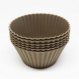 Mini forma para cupcake de silicone com 6 peças fendi / niazitex