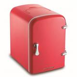 Mini Geladeira Retrô Frigobar Carro Cooler Térmico Caixa Portátil com Cabo 12v e 110v Ac Bivolt Vermelho - Multilaser