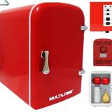 Mini Geladeira Retro Vermelha Trivol 4 L TV007 - Multilaser