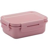Mini Marmita Hermética Marmitou Vedação Lanche Fruta Fitness Rosa Quartzo