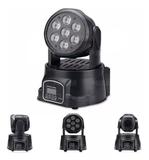 Mini Moving Head Led Luz De Festa 7w Luzes RGBW Display Digital Bivolt Lk-293