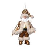 Mini Noel Para Pendurar Com Roupa Ouro 1715751 Unidade - Cromus