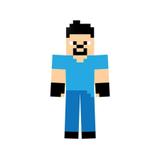 Mini Painel para Decoração EVA Menino para Festa Minecraft Grintoy - Festabox