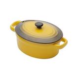 Mini Panela Redondo de Porcelana Amarela - Bom Gourmet