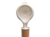 Mini Peneira ABS Cabo de Bambu 21CM Branco - Bekasa