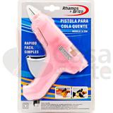 Mini Pistola para Cola Quente Rosa GM-160E Rhamos e Brito - BIVOLT 110-240 V - Rhamosbrito