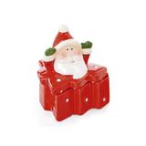 Mini Porta Vela com Tampa Papai Noel - Cromus