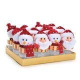 Mini Potes Papai Noel Boneco De Neve Vermelha - Cromus