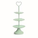 Mini Suporte P/Doces 3 Andares 28Cm Verde - Cromus
