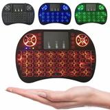 Mini Teclado Led Luz Sem Fio Wireless Touch Pad Tv Pc - Import