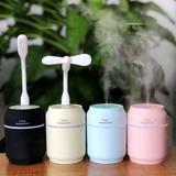 Mini Umidificador De Ar 3 Em 1 Usb Led E Mini Ventilador - Humidificador