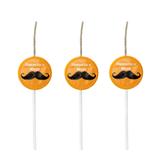 Mini Vela Aniversário Bigode 03 unidades - Festabox