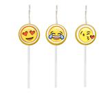 Mini Vela Aniversário Zap Zap Emoji 03 unidades Modelo 1 - Festabox