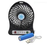 Mini Ventilador Usb De Mesa 3 Velocidades Preto - Mini fan