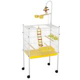 Mini Viveiro Bragança VP018 Branco E Amarelo