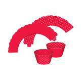 Mini Wrappers Cupcake Vermelho c/12 - Ultrafest