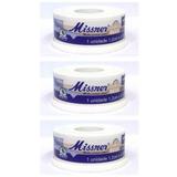 Missner Esparadrapo Impermeável Bege 1,2cm X4,5m (Kit C/03)