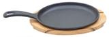 Mix Grill Oval com Alça Madeira Maciça e Chapa Ferro Fundido 10239/097 - Tramontina