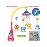 Mobile de berco com projetor e luminaria com controle remoto musical giratorio ceu estrelado cancao - Faça resolva