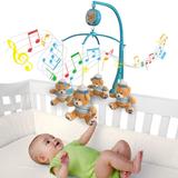 Móbile em Pelúcia Giratório Musical De Bebê Marinheiro Urso - Kitstar