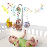 Móbile em Pelúcia Giratório Musical De Bebê Safari - Kitstar