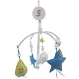 Mobile Musical Giratório de Berço - Nuvem e Gotas Azul - Nita baby