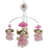 Mobile Musical Giratório de Berço - Nuvem Rosa - Nita baby