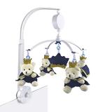 Móbile Musical Ursinho Príncipe Marinho Quarto Bebê Infantil Menino - Potinho de mel