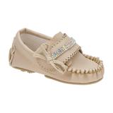Mocassim Drive Infantil Menina Conforto Laço Pedras Brilho - Aliny