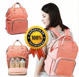 Mochila Bebê Maternidade Salmão Impermeável Mamãe Compartimentos - Cybee