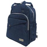 Mochila Bolsa Maternidade Impermeável Trocador Bebê Azul - Ideal