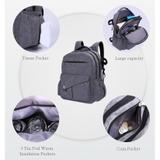 Mochila bolsa maternidade importada multifuncao impermeavel dupla com porta notebook com trocador e - Faça resolva