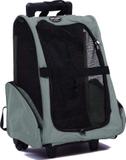 Mochila Bolsa Pet Travel com Rodinhas para Cães Cachorro Gato - Cinza - Fox pet