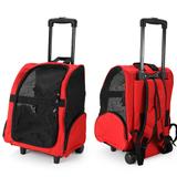 Mochila bolsa rodas transporte passeio caes gato pet dog bag - GT399 - Lorben