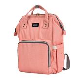 Mochila De Maternidade Trevalla TL-MB-01A Impermeável 35L Salmão
