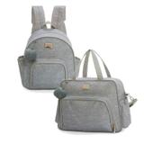 Mochila e Bolsa Maternidade Barcelona Mescla Hug
