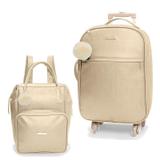 Mochila e Mala Maternidade com Rodinha França Bege - Hug