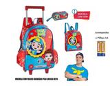 Mochila Escolar Infantil Com Rodinhas Estojo Lancheira Do Lucas Neto - Clio