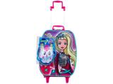 Mochila Infantil com Rodinhas Sestini Barbie - Aventura Nas Estrelas com Caixinha de Som