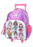 Mochila LOL com Rodas Roxa