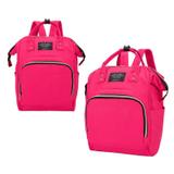 Mochila Mala Bolsa Maternidade Multiuso Multifuncional Mamadeira Rosa Pink - Tht