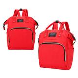 Mochila Mala Bolsa Maternidade Multiuso Multifuncional Mamadeira vermelha - Tht