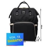 Mochila Mamãe Bolsa Maternidade Bebê Impermeavel Multifuncional Mãe Criança Compartimento Celular Acessorios PRETO - Miramart