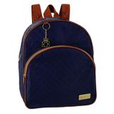 Mochila Maternidade Azul Marinho Plike Baby MCRMAZM