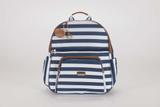 Mochila Maternidade Bebe Menino Listrada Azul Marinho - Doce lar enxovais