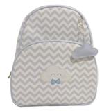 Mochila Maternidade Chevron Azul Bebê - Alinhado baby