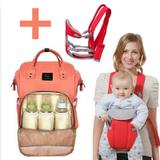 Mochila Maternidade + Kit Com Canguru Transporte Bebê Bolsa Térmica Impermeavel Bebê - Bny