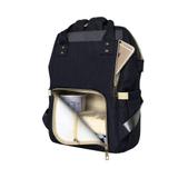 Mochila Maternidade Primeira Linha Múltiplos Compartimentos Impermeável Preta - Miramart